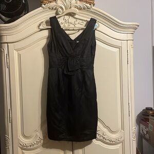 NANETTE LEOPRE 'Stella' Sleeveless Pleated Shift Dress, Black, Size 6